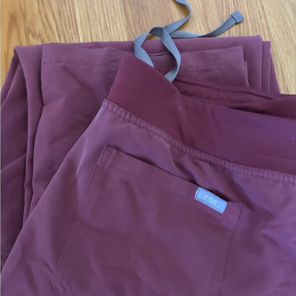 Figs Light Red Basic Scrub Pant